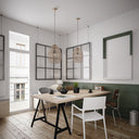 Alessia River of Goods Brass Metal Cone-Shaped Woven Pendant Lamp
