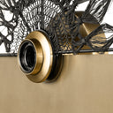 17.5" H Gold/Black Modern Indoor Plug In Wall Sconce