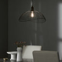 19.75" 1-Light Brigitte Pendant Light Black