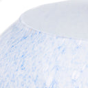 13" H Nautical White/Blue Globe Shade Stacked Base Accent Lamp