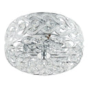 11.5" Olivia Nickel Semi-Flush Mount Ceiling Fixture