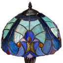 17" H Halston Candlestick Base Dome Shade Table Lamp