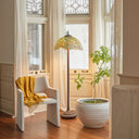 65" H Gwendoline Tiffany-Style Stained Glass Floor Lamp