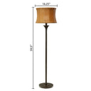 59.5"H Outdoor and Indoor Basket Weave Floor Lamp