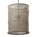 12" W 1-Light Lorraine Metal and Jute Pendant