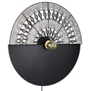 24" H Modern Black Indoor Plug In Wall Sconce