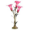 23.5"H Hand Blown Glass 3 Calla Lily Uplight Accent Lamp