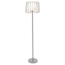 62.75"H Lucai Caged Globe Shade Floor Lamp Silver or Gold