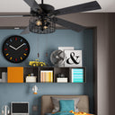 Aria River of Goods Black 52 in. Ceiling Fan With 2 LED Lights