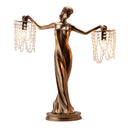 23.75"H Grecian Goddess Beaded  Table Lamp