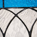 30"L Fleur De Lis Stained Glass Pub Window Panel