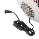 9.5" H Juliette Multicolor Globe Shade Mosaic Glass Accent Lamp