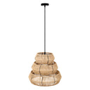 Brigitta 20"W Tiered Natural Jute Pendant Light