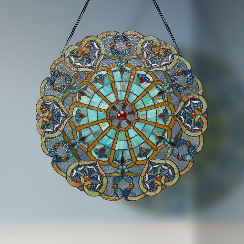 River of Goods Adeline Stained Glass Window Panel - Thumbnail 4