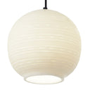 9.5" W Scarlett Modern White Blown Glass Globe Shade Pendant Light
