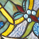 22"H Stained Glass Webbed Heart Window Panel