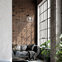 9" W Bettany Bohemian Clear Globe Shade Pendant Light