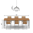 19.75" 1-Light Brigitte Pendant Light Black