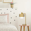 19.5"H Xander Gold Drum Shade Table Lamp