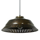 16" W Delano Antique Bronze Metal Pendant Light