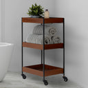 Willamina Wood and Metal Storage Cart