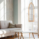 36" H Victorian Cathedral-Style Clear Glass Window Panel