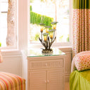 20"H Hand Blown Glass 5 Calla Lily Uplight Accent Lamp