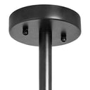 21"H Geo Ceiling Light with Black Metal Shades