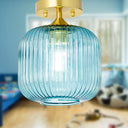 10.25"H Jeanine Globe Ceiling Light