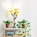 23.5"H Hand Blown Glass 3 Calla Lily Uplight Accent Lamp