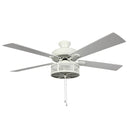 52"W Alabaster Mesh 5-Blade LED Ceiling Fan