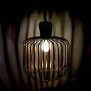 11.75"W Riley Caged Globe Shade Pendant Light
