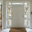 23.375"H Veldt Prairie Stained Glass Window Panel