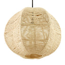 19" W Estelle Bohemian Ivory Jute Globe Shade Pendant