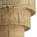 19.75" W 1-Light Antonella Metal and Jute Pendant Light