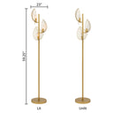 59.25"H Noelle Gold Leaf Shade Floor Lamp