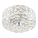 11.5" Olivia Nickel Semi-Flush Mount Ceiling Fixture