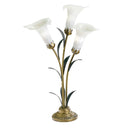 23.5"H Hand Blown Glass 3 Calla Lily Uplight Accent Lamp