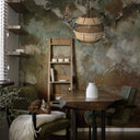 Rosalind 19.75"W Jute and Black Frame Pendant Light