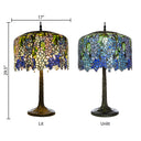 29.5"H Stained Glass Tiffany Inspired Grand Wisteria Table Lamp