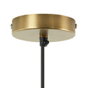 15.75" W Jessica Industrial Brass Woven Disk Shade Pendant