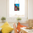 14.5" H London Stained Glass Window Panel