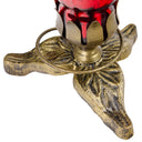 9"H Hand Blown Mercury Glass Lily Uplight Accent Lamp