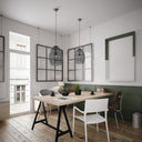Alessia River of Goods Black Metal Cone-Shaped Woven Pendant Lamp