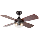 42"W Caelan Remote-Controlled 2-Light Ceiling Fan