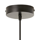 10.75" W Lillian Glam White/Black/Grey Ombre Dome Shade Pendant