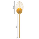 28.75"H Noelle Gold Leaf Shade Plug-In Wall Sconce