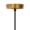 Adalynn 24" Antique Brass Disk-Shaped Wavy Indoor Pendant Lamp