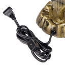 21.75"H Hand Blown Mercury Glass 3 Lily Uplight Accent Lamp