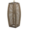 20"H Baywater Cylinder 1-Light Rope Pendant